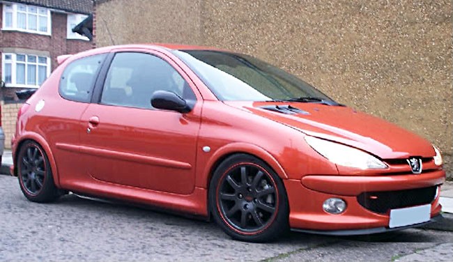 Peugeot 206 Front Spoiler Lippe Frontschürze Frontlippe Frontansatz